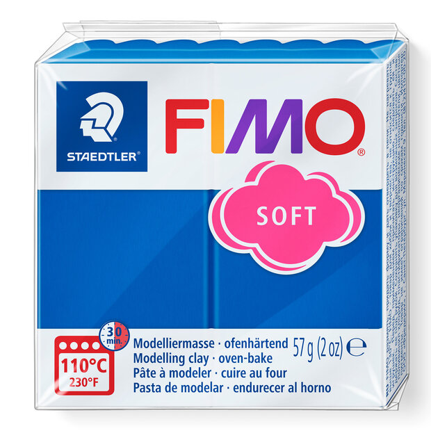 Fimo Soft nr 37 oceaan blauw