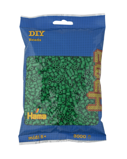 Hama strijkkralen 10 Groen (3000 stuks)