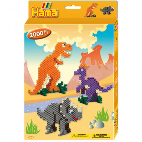 Hama Dinosaur Midi Beads set