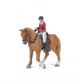 Papo 51564 Walking horse with riding girl