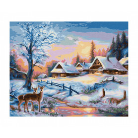 Winters landschap - Schipper 24 x 30 cm