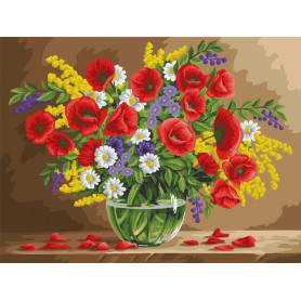 Fragrant Poppies - Paint by Numbers - 40 x 50 cm