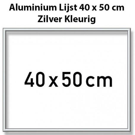 Zilverkleurige Aluminium Lijst 40 x cm