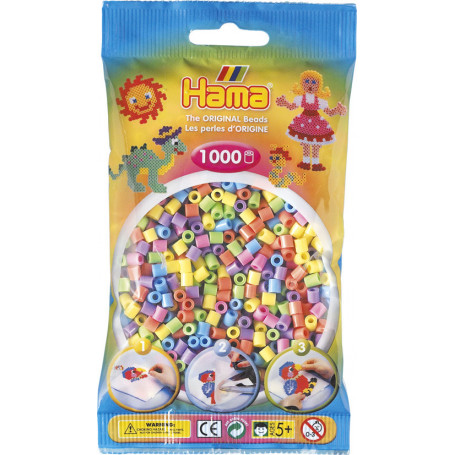 Hama Beads 50 Pastel Color Mix