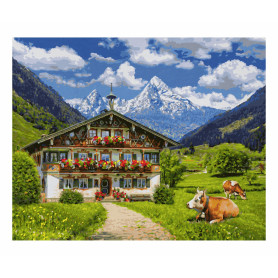 Mountain farm - Schipper 40 x 50 cm