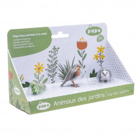 Papo 80010 Insect box 3 - Caterpillar, Robin & Hedgehog