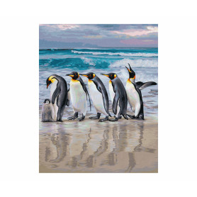 Emperor penguins - Schipper 40 x 50 cm