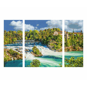 Rhine Falls Natural Spectacle - Schipper Triptych 50 x 80 cm