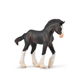 Collecta 88982 Clydesdale Foal Black
