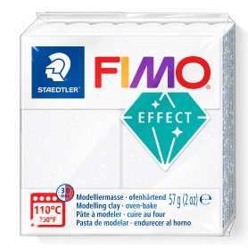 Fimo effect  nr. 052 wit glitter