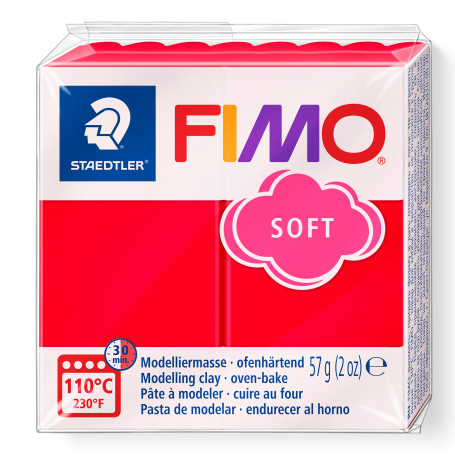 Fimo soft nr 24 Indisch rood