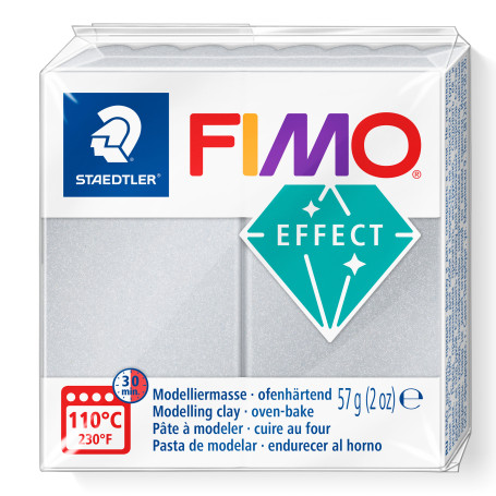 Fimo Effect nr. 817 parelmoer zilver