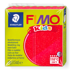Fimo Kids nr. 212 Glitter Rot