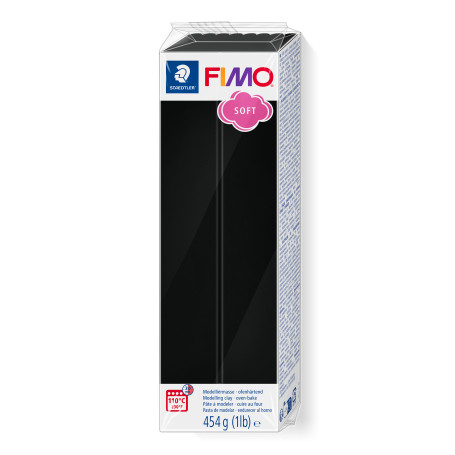 Fimo soft nr 9 Zwart 454 gram