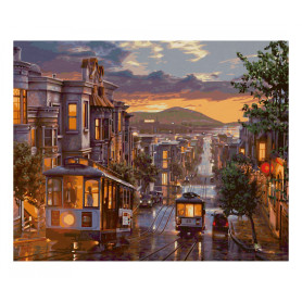Evening in San Francisco - Schipper 40 x 50 cm