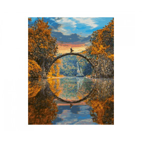 Devil’s Bridge at Lake Rakotzsee - Schipper 40 x 50 cm