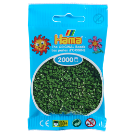 Hama mini beads color 102 Forest Green