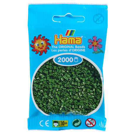 Hama mini beads color 102 Forest Green