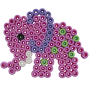Hama beads and pegboard in box - Elephant