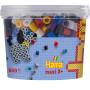 Hama Maxi beads in tub - 600 beads - Primary Colors