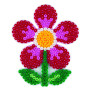 Hama grondplaten set 4583 - bloem, vlinder & pop