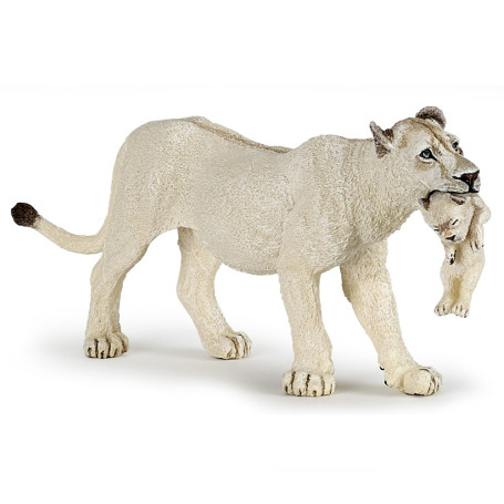 Papo 50203 Lionne blanche avec lionceau