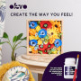 Okto Clay - Freedom - Fleurs colorées