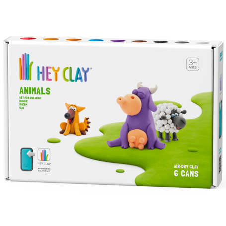 Hey Clay - Animals - Vache, chien et mouton