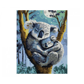 Koala with Joey - Schipper 24 x 30 cm