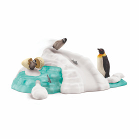 Schleich 42661 Famille pingouin sur la banquise