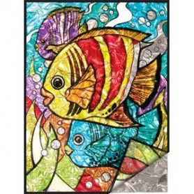 Foil painting by numbers Tropical Fish