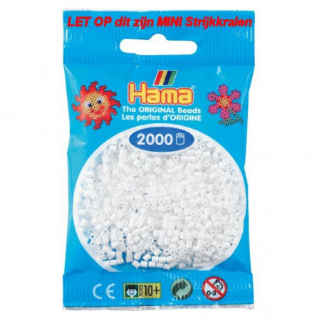 Hama mini beads color 01 Weiss