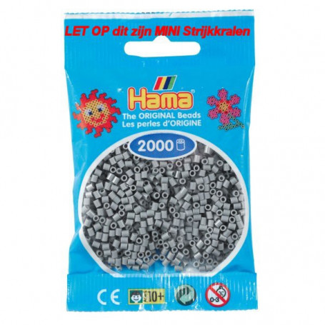 Hama mini beads color 17 Grau