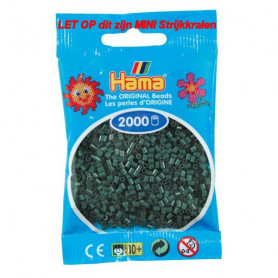 Hama mini beads color 28 Dark Green