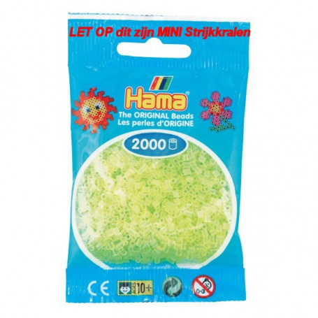 Hama mini beads color 34 Neon Yellow