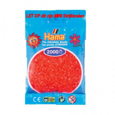 Hama mini beads color 35 Neon Red