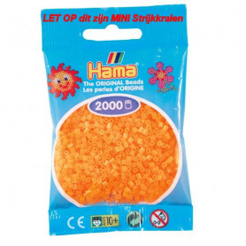 Hama mini beads color 38 Neon Orange