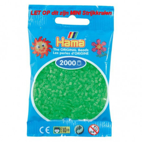Hama mini beads color 42 Fluorescent Green