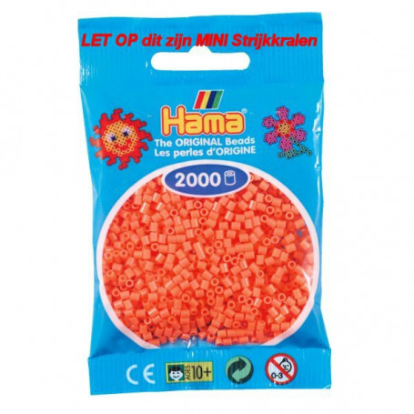 Hama mini beads color 44 Pastel Red