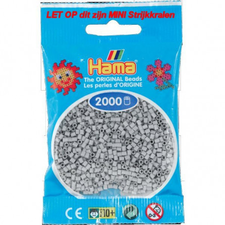 Hama mini beads color 70 Light Grey