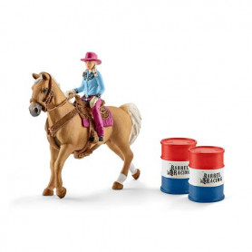 Schleich 41417 Barrel racing avec une cowgirl