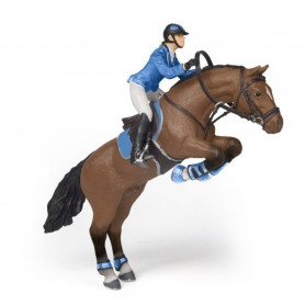 Papo 51560 Jumping horse with riding girl